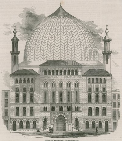 Królewski Panopticon Nauki i Sztuki, Leicester Square, Londyn autorstwa English School