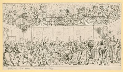 Royal Saloon, Piccadilly, Londyn autorstwa English School
