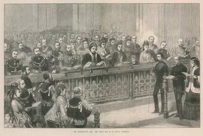 Ławka królewska w katedrze św. Pawła autorstwa English School