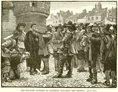 Rojaliści z Salisbury obrażają szeryfa autorstwa English School