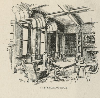 Russell Hotel, Russell Square: sala dla palących autorstwa English School