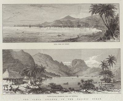 Wyspy Samoa na Oceanie Spokojnym (rycina) autorstwa English School