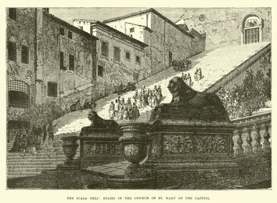 Scala Coeli, schody kościoła Mariackiego Kapitolu autorstwa English School