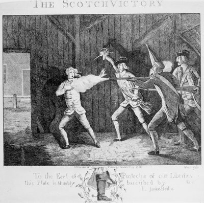 Zwycięstwo szkockiej, 1768 autorstwa English School