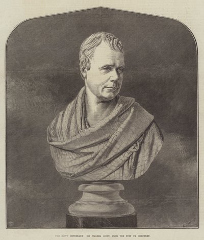 The Scott Centenary, Sir Walter Scott, z popiersia Chantrey