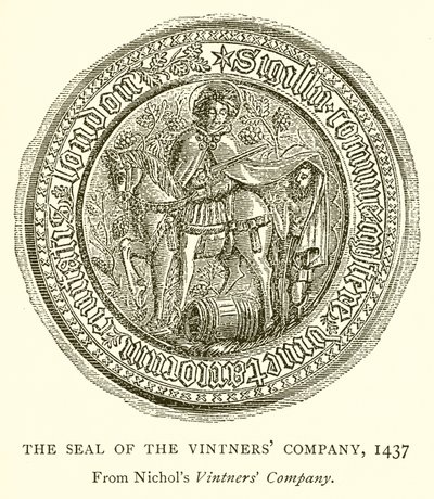 Pieczęć firmy winiarskiej, 1437 autorstwa English School
