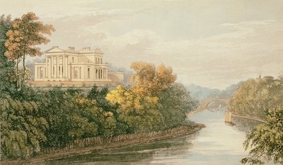 Siedziba GB Greenough Esq., Regents Park, z Ackermanns Repository of Arts, wydany ok. 1826 autorstwa English School