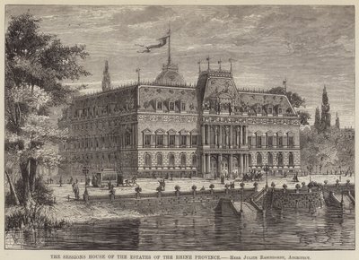 Sesyjny Dom Stanowy Prowincji Renu (rycina) autorstwa English School