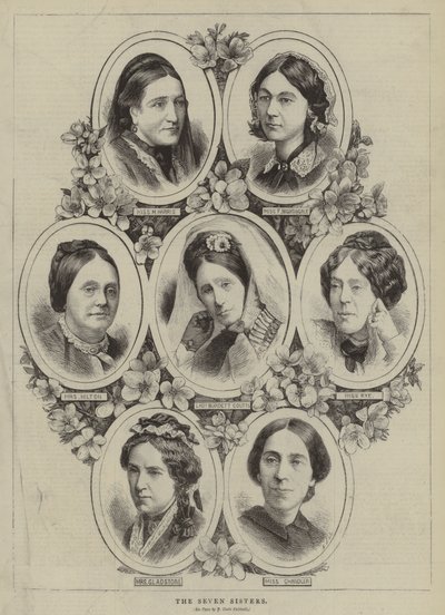 Siedem sióstr (rycina) autorstwa English School