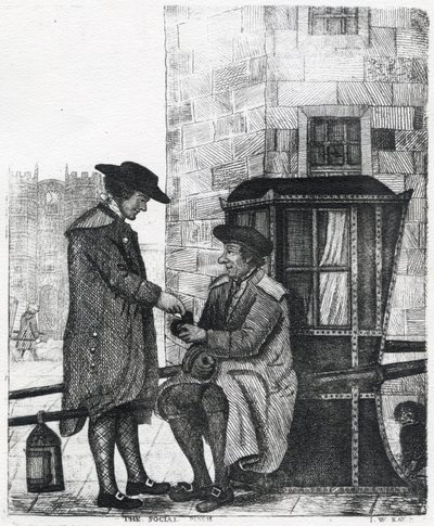 The Social Pinch, grafika wykonana przez Williama Kay, 1784-1813 autorstwa English School