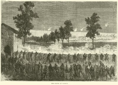 Sortie w Cachan, październik 1870 autorstwa English School