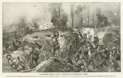 Wspaniały wyzysk Kanadyjczyków na pasmie Passchendaele, I wojna światowa autorstwa English School