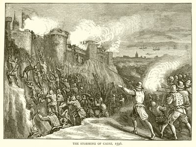 Szturm na Kadyks, 1596 autorstwa English School