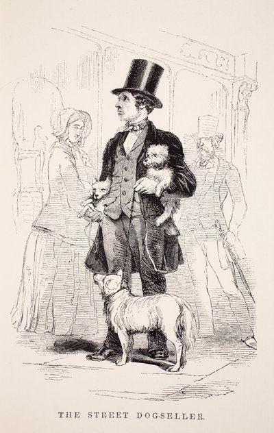The Street Dog-Seller, ilustracja z London Labour i London Poor autorstwa Henry