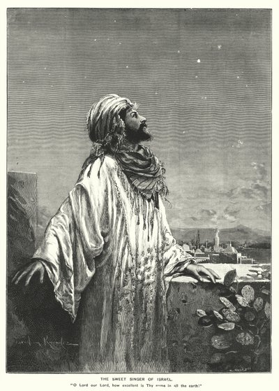 Słodka pieśniarka Izraela (grawerunek) autorstwa English School