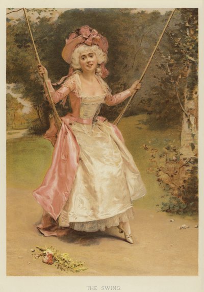 Huśtawka (chromolitho) autorstwa English School