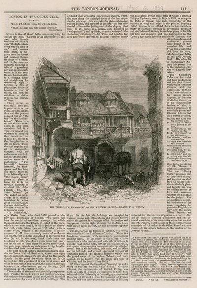 The Tabard Inn, Southwark autorstwa English School