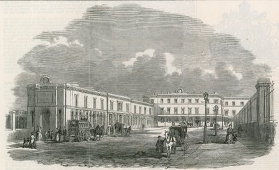 Terminus nowej kolei południowo-wschodniej przy London Bridge autorstwa English School