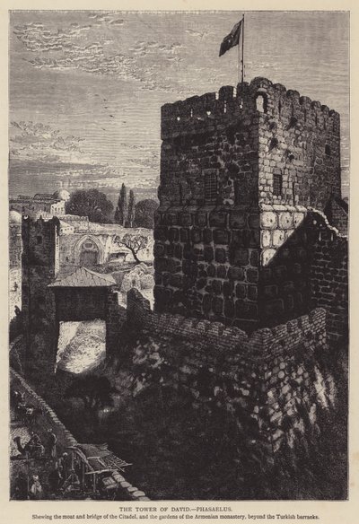 Wieża Dawida, Phasaelus (rycina) autorstwa English School