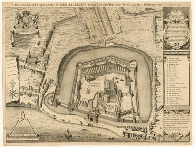 Tower of London badany w 1597 r autorstwa English School