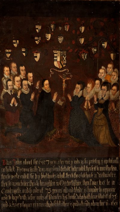 Rodzina Towneley na modlitwie, ok. 1800 r. autorstwa English School