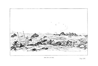 The Tug at Dal, z Kampanii katarakty generała Williama Francisa Butlera, opublikowanej w 1887 r. autorstwa English School