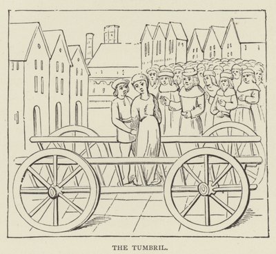 Tumbril (grawerowanie) autorstwa English School