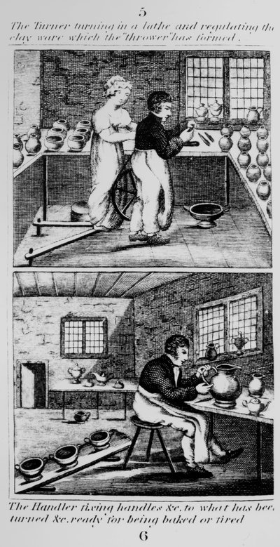 Tokarka tokarska, 1827 autorstwa English School