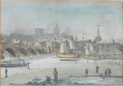 Most Tyne – Wielki Mróz, 1784 autorstwa English School