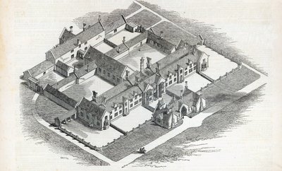 The Union Workhouse, który ma zostać wzniesiony w Canterbury, z The Illustrated London News, 7 listopada 1846 r. autorstwa English School