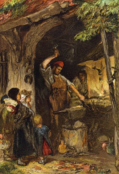 Wiejski kowal autorstwa English School