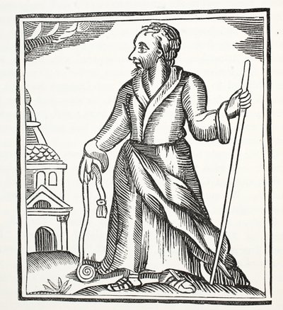 The Wandering Jew, ilustracja z książki Rozdział XVIII, autorstwa Johna Ashtona, wyd. 1882 autorstwa English School