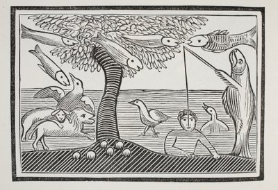 The Water Wonder lub Fishes Lords of the Creation, ilustracja z książki Chap z XVIII wieku autorstwa Johna Ashtona, wyd. 1882 autorstwa English School