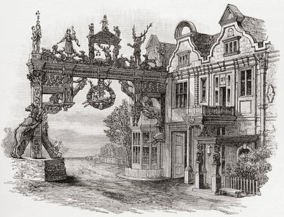 The White Hart Inn, Scole, Norfolk w XVII wieku, z 