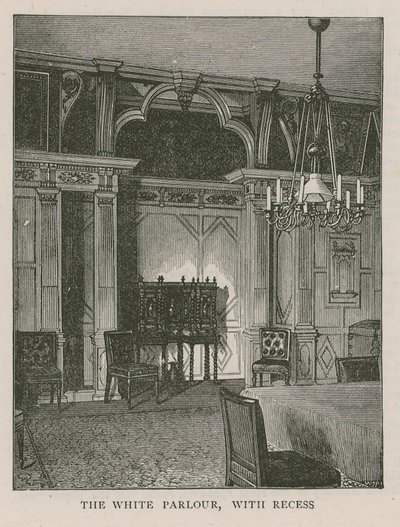 Biały Salon, z wnęką, Holland House autorstwa English School