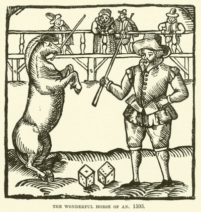 Wspaniały koń An, 1595 autorstwa English School