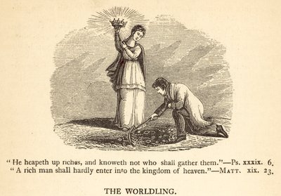 The Worldling (rycina) autorstwa English School