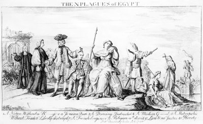 X plagi egipskie, ok. 1749 autorstwa English School