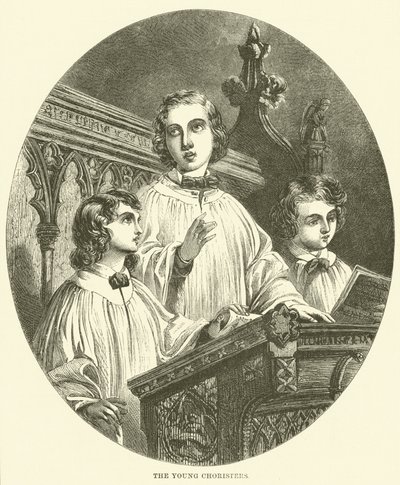 Młodzi chórzyści (rycina) autorstwa English School