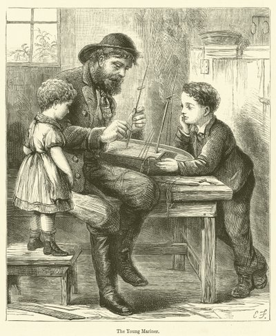 Młody żeglarz (rycina) autorstwa English School