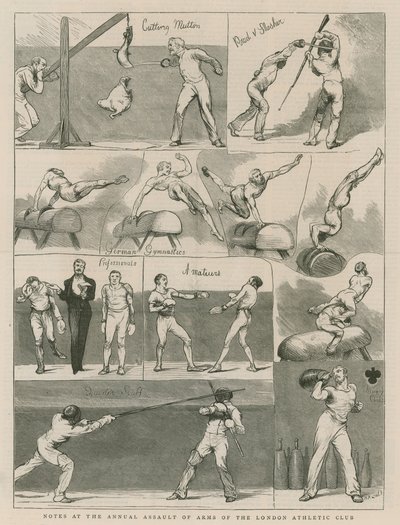 Coroczny szturm broni Londyńskiego Klubu Lekkoatletycznego autorstwa English School