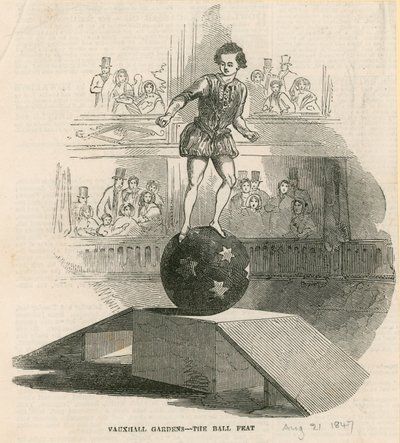 Wyczyn piłki, Vauxhall Gardens, Londyn autorstwa English School