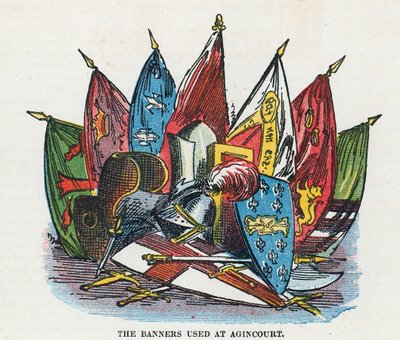 Banery używane w Agincourt autorstwa English School