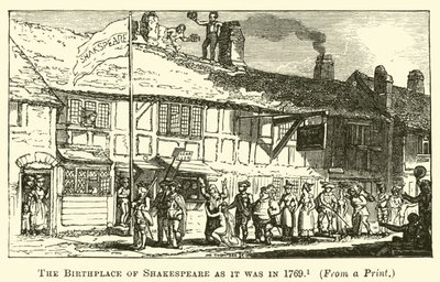 Miejsce narodzin Szekspira w 1769 r. autorstwa English School