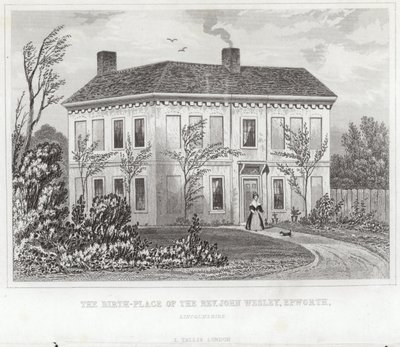 Miejsce urodzenia Wielebnego Johna Wesleya autorstwa English School