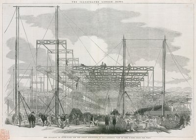Budynek w Hyde Parku w Londynie na Wielką Wystawę w 1851 r. autorstwa English School