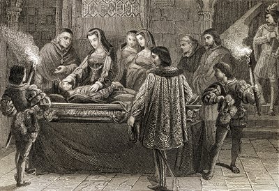 Pochówek Filipa Przystojnego (1478-1506) autorstwa English School