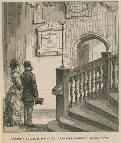 Miejsce pochówku Williama Caxtona autorstwa English School