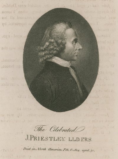 Słynny Joseph Priestley autorstwa English School