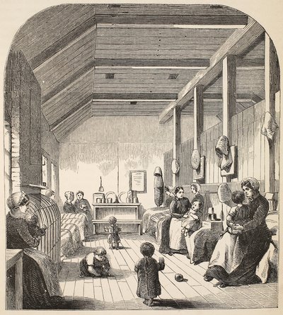 Żłobek dla skazańców w Brixton, ilustracja z The Criminal Prisons of London i Scenes from Prison Life autorstwa Henry